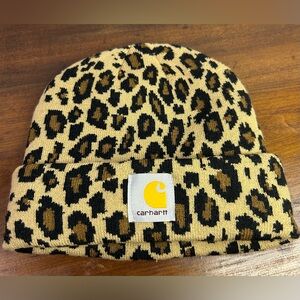 Carhartt Leopard Print Knit Beanie